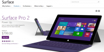 surface pro 2 sales